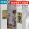 显彩酒店宾馆暗装门链家用反锁门栓锁扣暗藏式安全链防盗扣 桔色房门安全扣