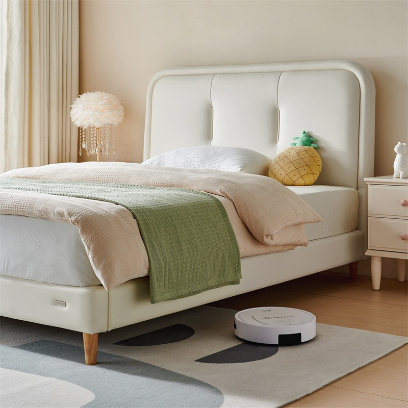 全友家居儿童床皮床现代简约卧室单人双人床男孩女孩软床105290