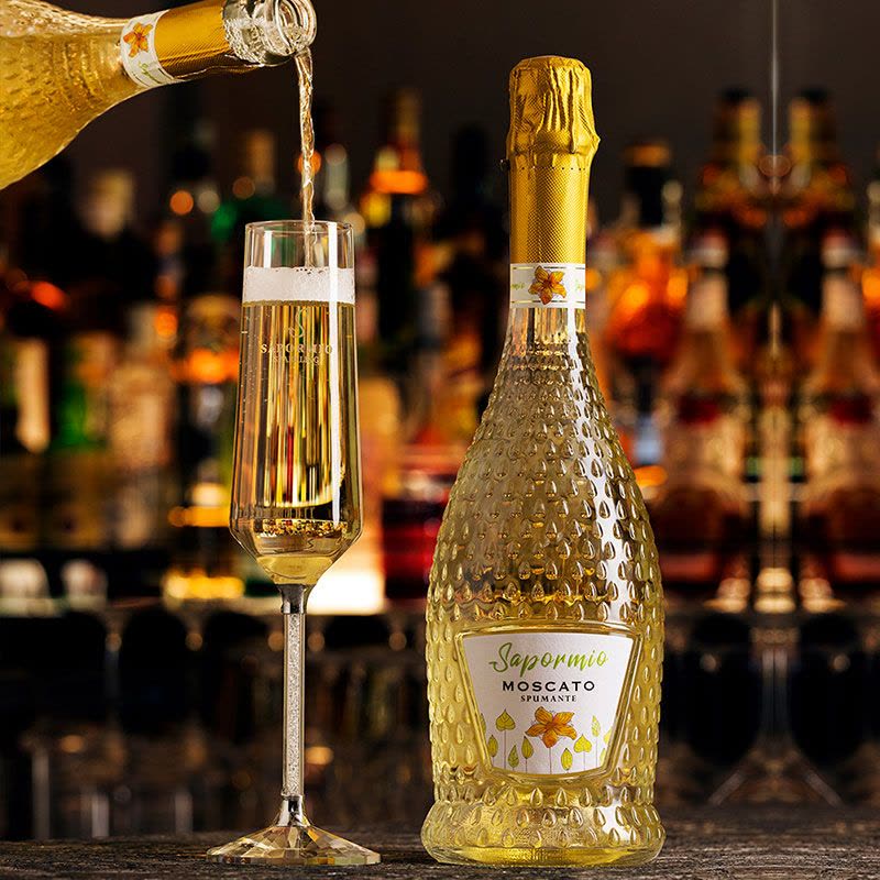 意美斯 起泡葡萄酒750ml 意大利莫斯卡托甜高泡香槟塔用酒图片