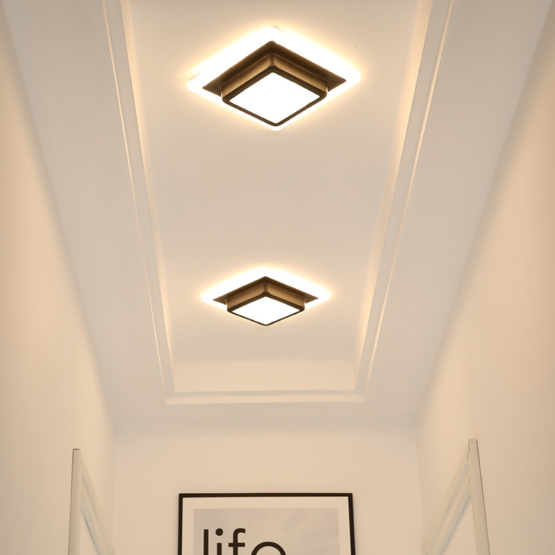 过道灯走廊灯长方形简约知渡现代射灯led天花灯筒灯入户玄关灯阳台灯