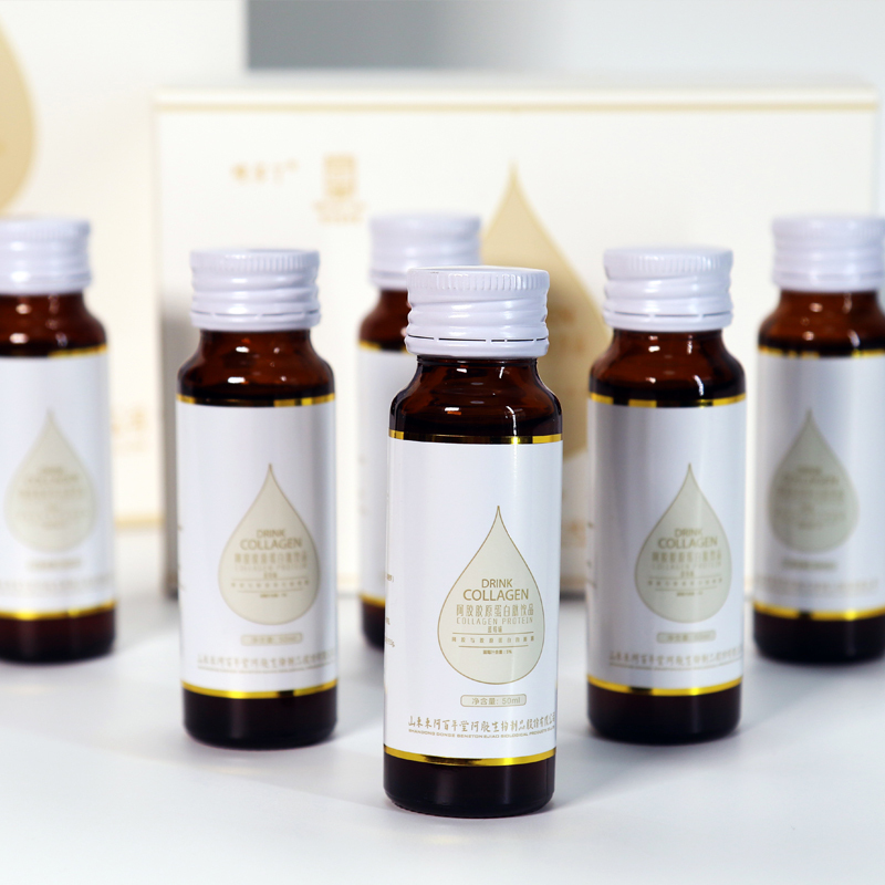 阿胶百年堂胶原蛋白海洋鱼低聚肽粉饮品保健饮品50ml*6瓶