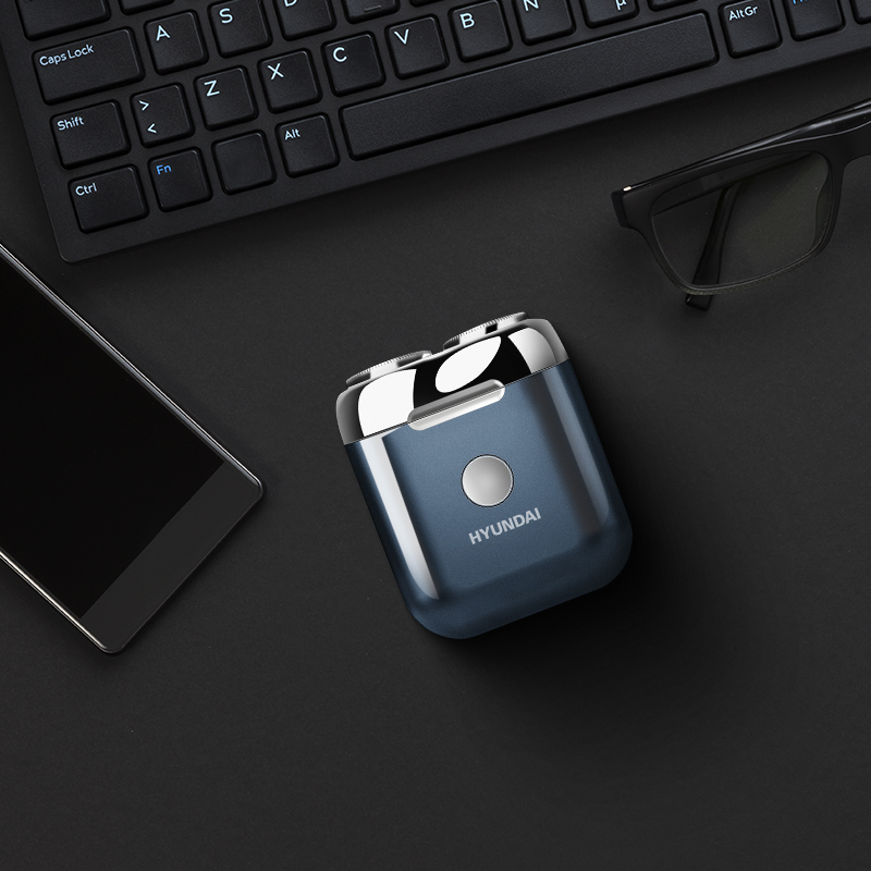 HYUNDAI 便携小巧迷你电动双头剃须刀全身水洗 YS665高清大图