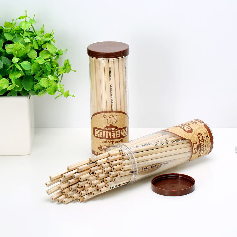 华杰 铅笔WR6050 桶装原木铅笔HB(50支/筒)