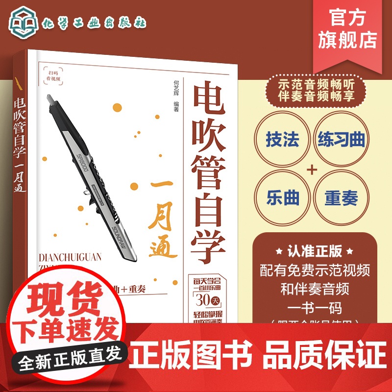 电吹管自学一月通 电吹管教程 从零基础到电吹管达人 电吹管流行歌曲经典乐曲演奏书籍 电吹管技法电吹管教程 零基础学电吹管