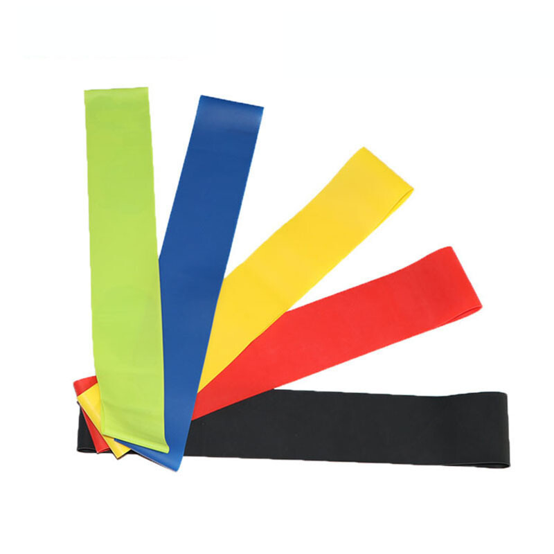 15磅男士力量训练阻力带拉伸运动套装瑜伽乳胶圈圈 红黄蓝绿黑(5个装)