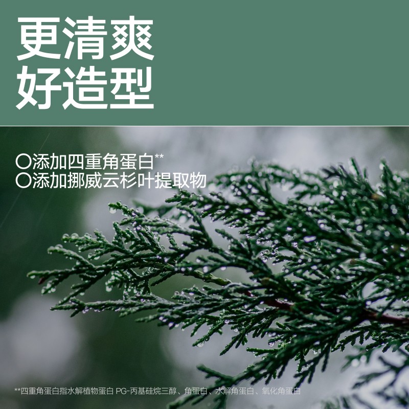 理然头发蓬松轻松造型套装2件套(打底造型蓬松水100ml+速干定型喷雾木质香250ml)高清大图