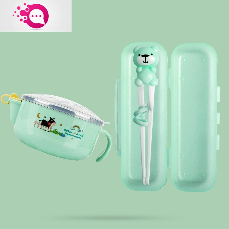 敬平 Jing Ping 碗 盘 碟1 敬平儿童筷子训练筷3岁宝宝吃饭练习筷2岁男孩小孩学习筷一段餐具套装绿小熊学习筷 收纳盒 绿保温碗 价格图片品牌报价 苏宁易购值的母婴专营店