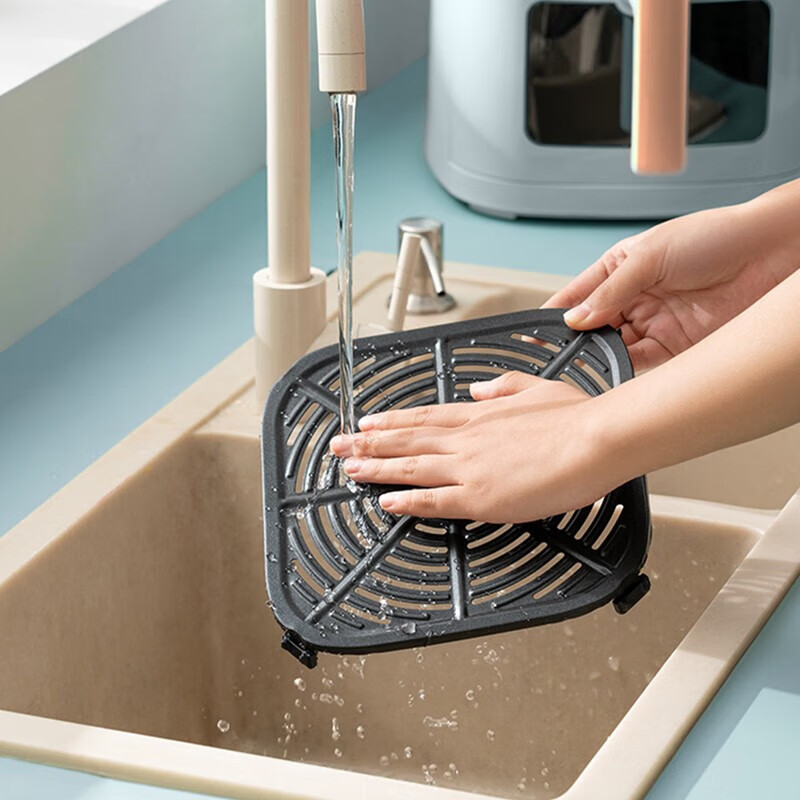 美的 家用可视化5.8L智能多功能空气炸锅 KZE5881 蓝色高清大图