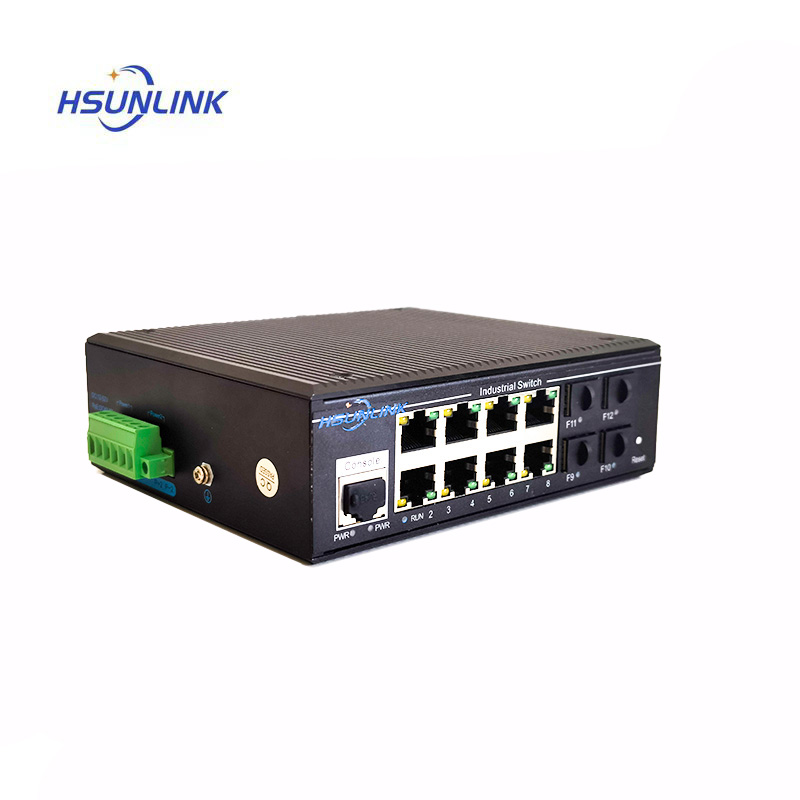 HSUNLINK 光口交换机 HS-8*4Gigabit 台高清大图