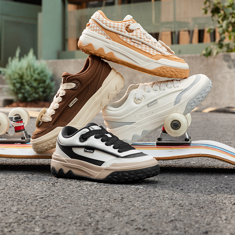 酥饼丨361°女鞋运动鞋新款鞋子休闲鞋厚底防滑板鞋女高清大图