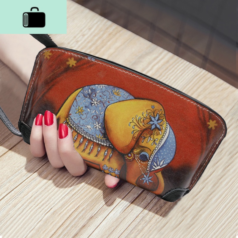 潮女实用小手包2020新款休闲卡通可爱零钱包手拎包时尚百搭手机包NEWLAKE高清大图