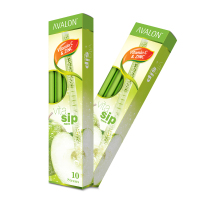 AVALON青苹果味维生素C+锌吸管维他命VC泡腾片10条/盒*2盒装进口