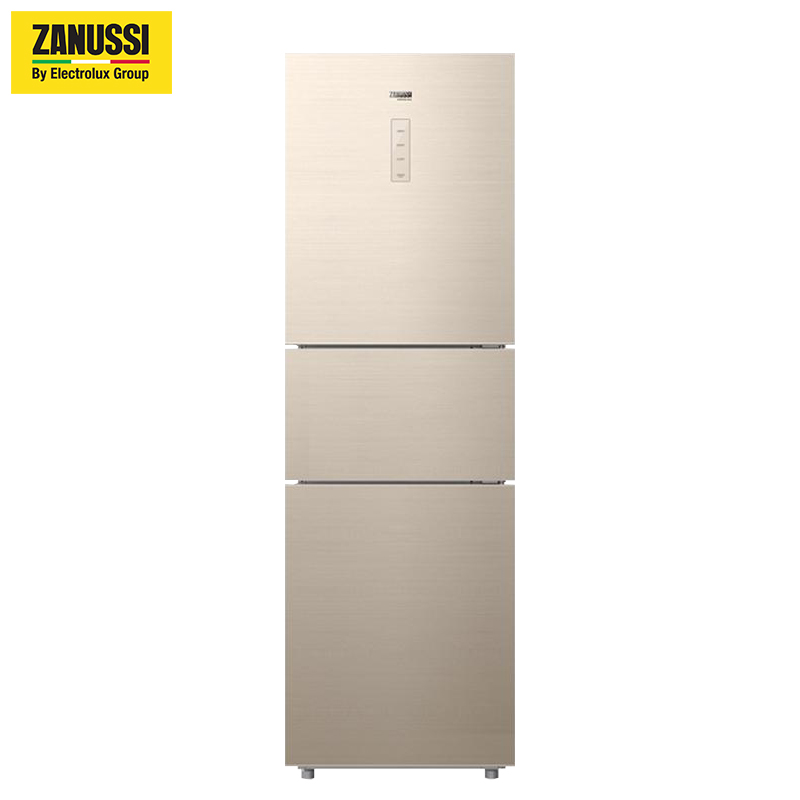 扎努西·伊莱克斯/ZANUSSI ZME2251LGA 225升三门冰箱 三温区精控 风冷无霜 彩晶钢化玻璃面板