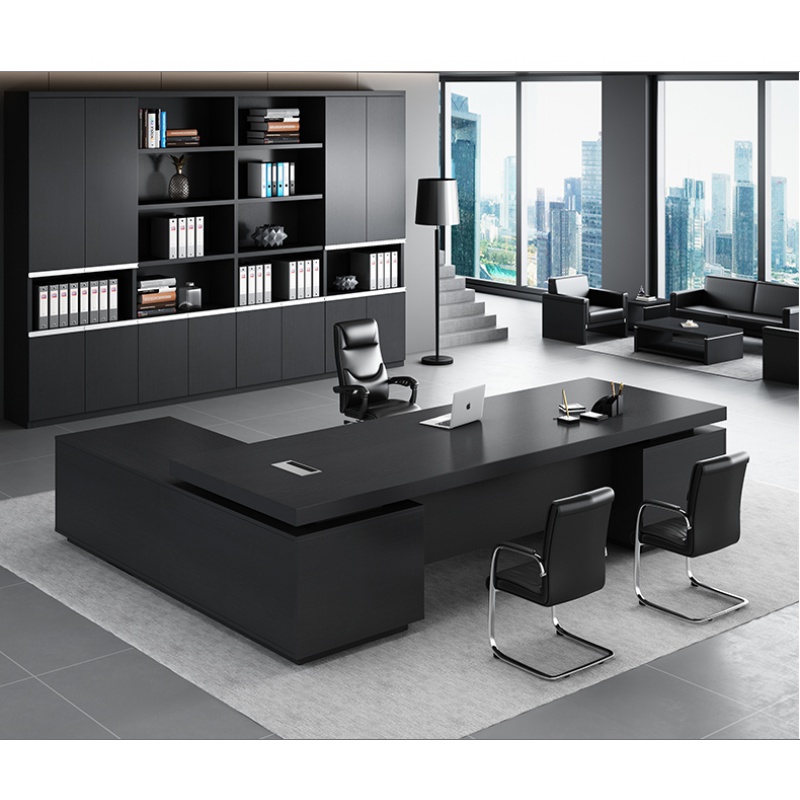 木质高柜老板办公室书柜 简约现代资料柜背景柜子