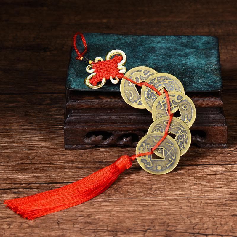 美帮汇铜五帝钱六帝钱清代古钱币铜钱家居客厅装饰挂件图片