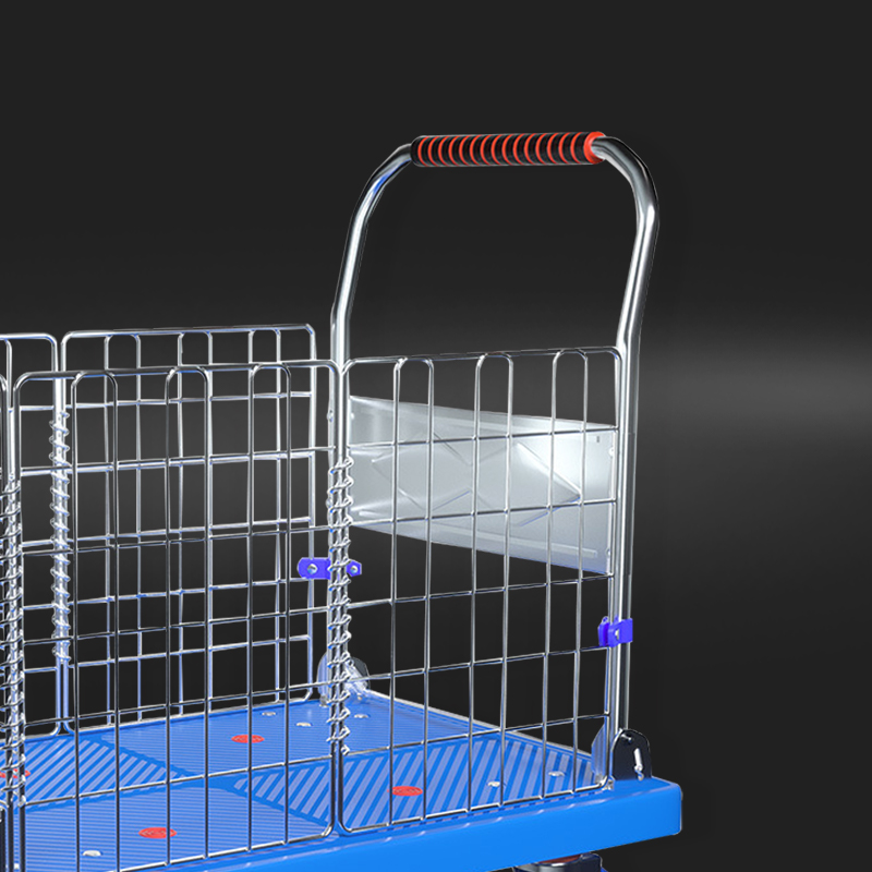 鸿启纳 围栏带框尼龙折叠手推车配承重约700斤 HQN-DH309X 90*60cm(活动框)(单位:件)高清大图