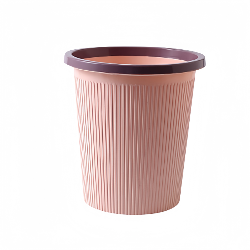 凡礼格塑料圆形垃圾桶 大号粉色