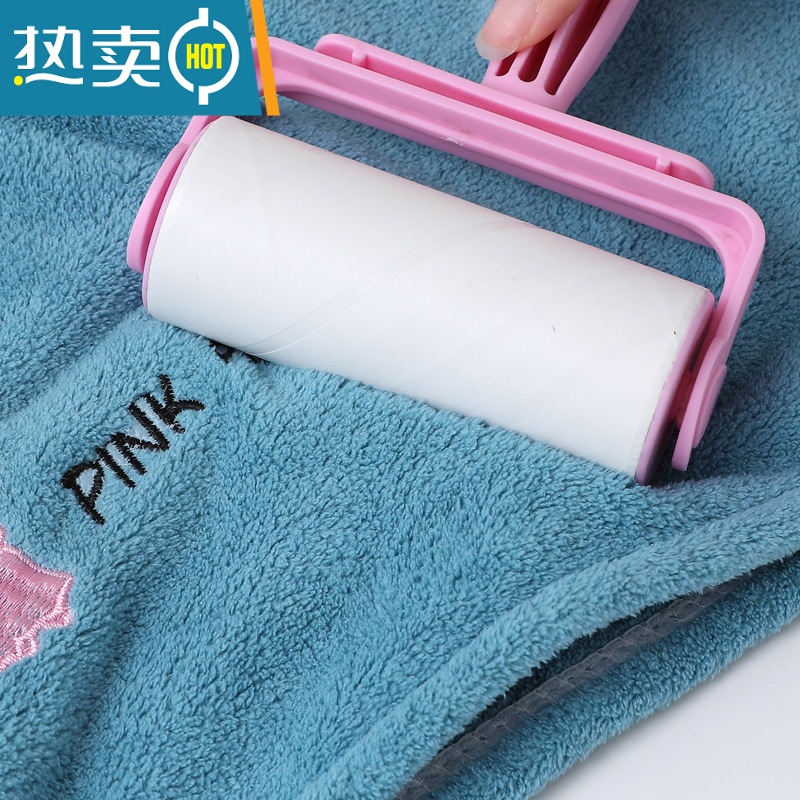 敬平干发帽吸水速干珊瑚绒加厚双层舒适护发浴帽刺绣洗头发毛巾wq 月亮蓝[双层加厚]吸水速干高清大图