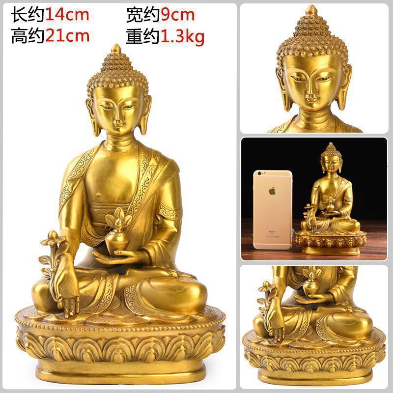 家柏饰(CORATED)药师佛 东方净琉璃药师佛佛像摆件密宗三宝佛三世佛供奉高清大图