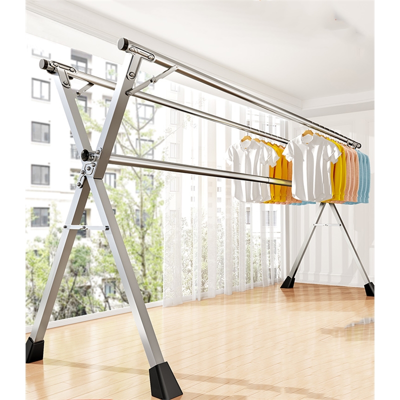 晾衣架落地折叠室内古达家用阳台室外卧室凉伸缩式杆晒被子参数