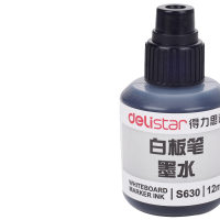 得力S630白板笔墨水补充液黑色 单瓶装