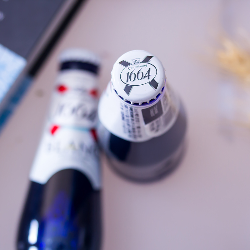 Kronenbourg1664白啤酒法国凯旋克伦堡精酿小麦白啤218ml*24瓶整箱装