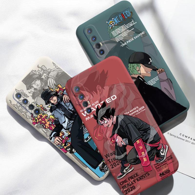 opporeno3手机壳液态全包男女reno3pro硅胶元气版海贼王索隆软壳古董