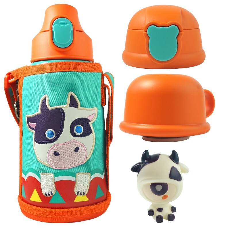 儿童杯组合 （三盖）生肖牛送玩偶