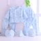新生儿衣服纯棉0-3个月刚出生宝宝婴儿衣服用品内衣7件套装四季款 蓝色小象纯棉7件套 59cm(新生儿0-3个月)非礼盒
