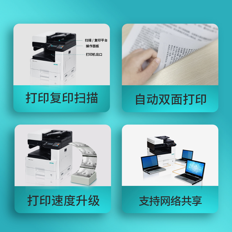 立思辰(LANXUM)A3黑白复合机GM8125dn + 扩展纸盒(500*1页)高清大图