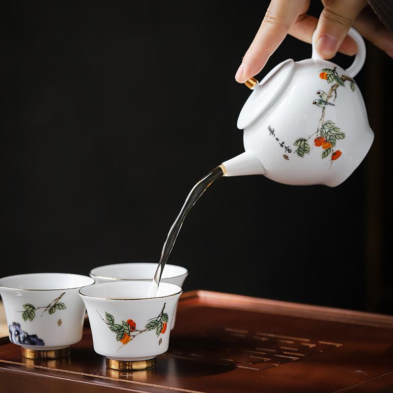 家柏饰(CORATED)三才盖碗茶礼套组家用户外泡茶壶便携礼盒小号茶叶罐200005高清大图