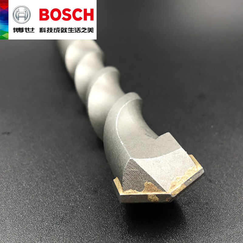 【苏宁自营】博世(BOSCH)原装方柄四坑1系2刃电锤钻头用于砖墙混凝土钻孔电动工具配件 8X130/200MM单支装