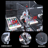 DXBG手机保管箱存放箱手机存放柜带锁透明亚克力盒柜收纳盒工厂