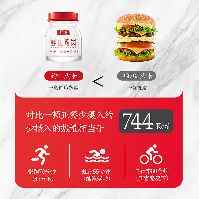 庄民 鲜炖燕窝 45g*7瓶 孕妇女人产后滋补品 选马来西亚干燕窝炖煮 顺丰冷链配送