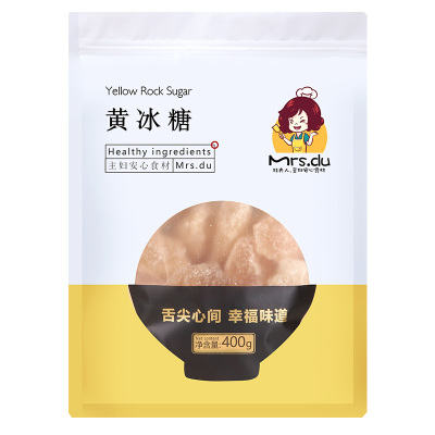 mrsdu杜夫人多晶黄冰糖400g 老冰糖 小粒黄冰糖土冰糖