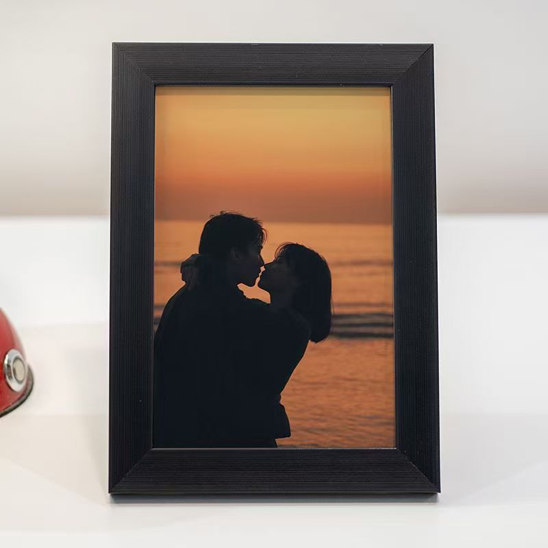 简约木质相框5寸创意相架照片框画框摆台挂墙diy高清大图