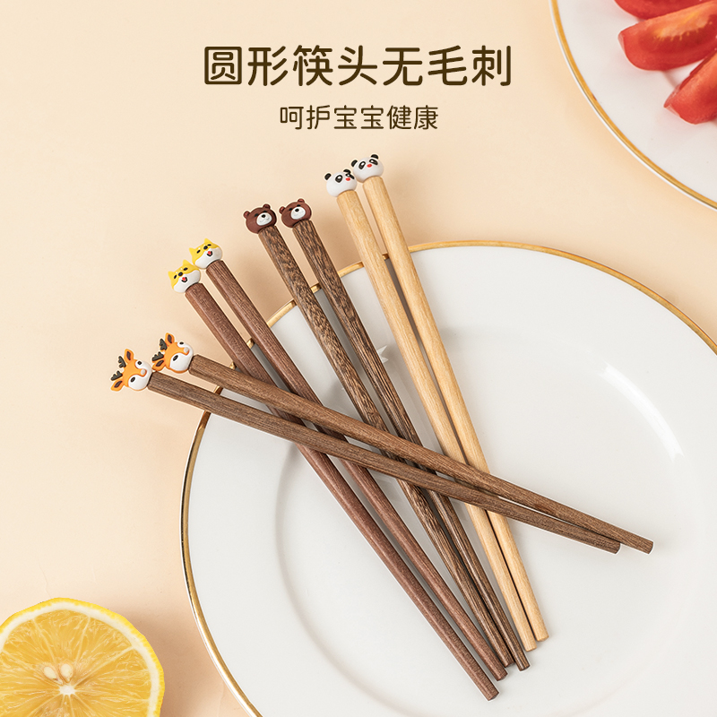味家儿童动物木筷高清大图