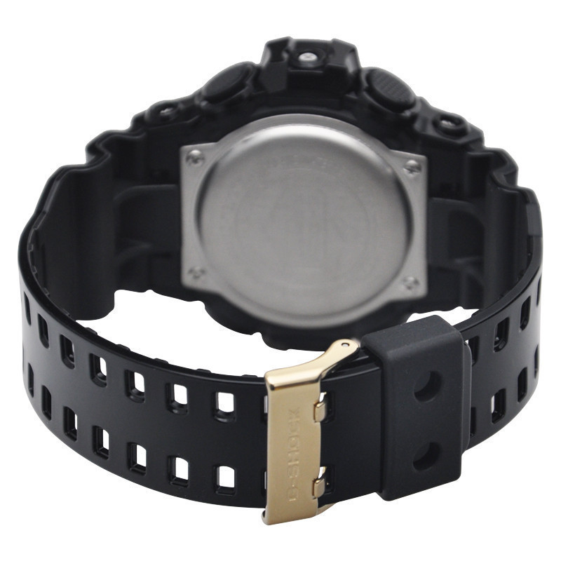 卡西欧(CASIO)手表G-SHOCK系列 日韩品牌时尚黑金运动休闲通用防水石英表男GA-710GB-1A