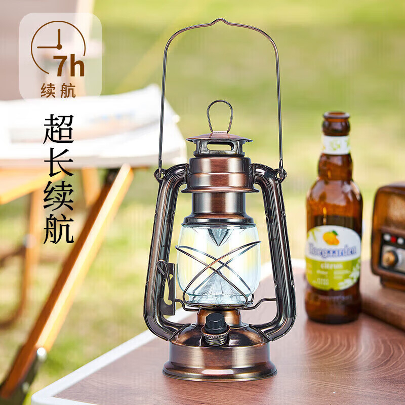 尚烤佳复古照明灯可充电超长续航户外露营帐篷氛围手提灯SKJ-288