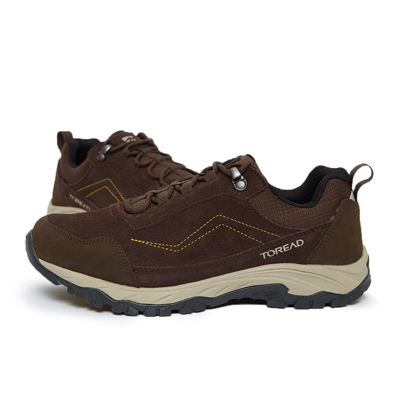 探路者男鞋徒步鞋户外登山鞋子低帮反毛牛皮男士户外鞋子秋冬季户外