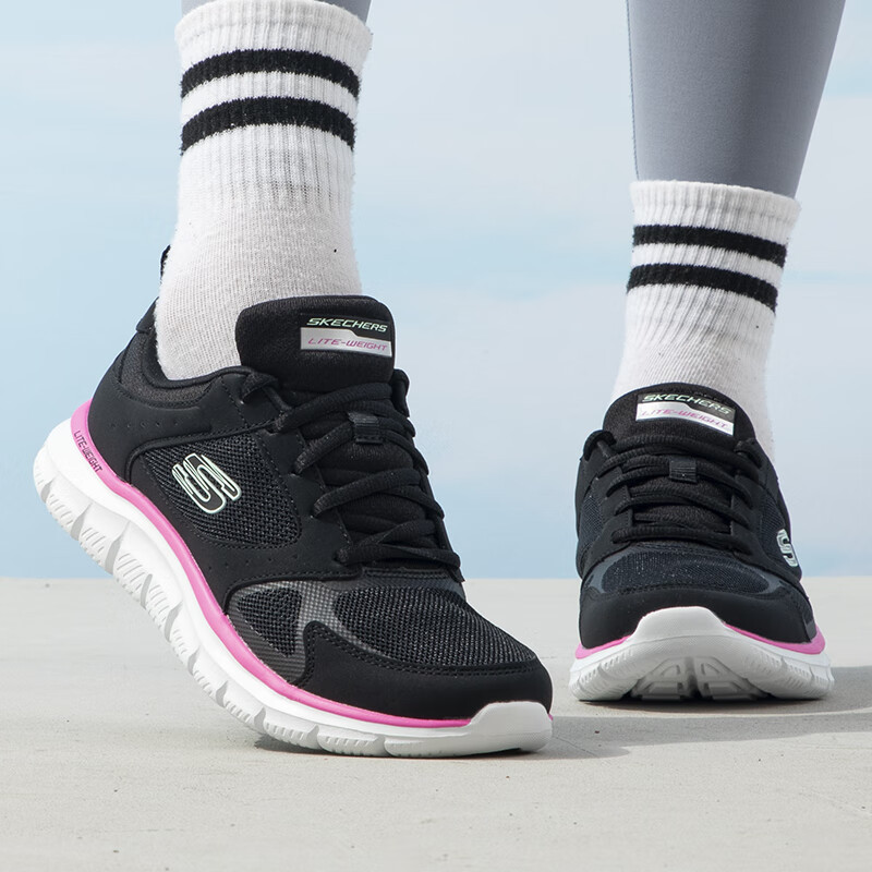 skechers女鞋2023秋季新款运动鞋轻便透气慢跑鞋舒适时尚耐磨休闲鞋