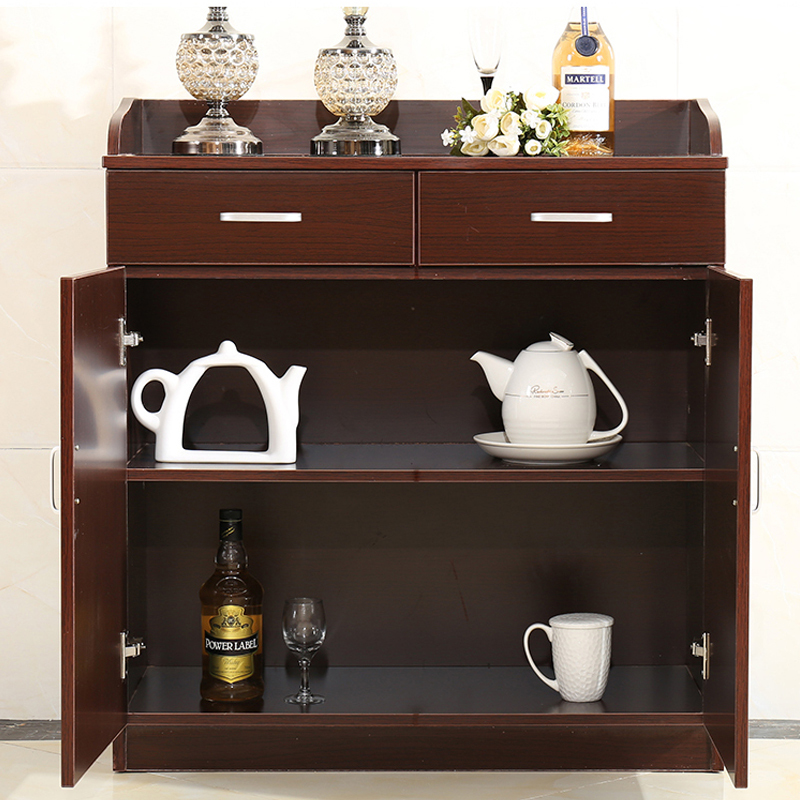 府店双抽双门储物柜餐边柜茶水柜800*400*850mm[工厂现做 七天内发货]
