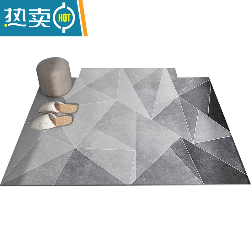 XIANCAI进门门口地垫可擦洗入户门防滑门垫皮革防水脚垫家用垫子定制地毯高清大图