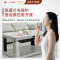 一均25款P13玉石灰138*75CM岩板电磁炉升降平移电暖桌取暖桌家用电暖炉升降电热茶几取暖餐桌电烤桌烤火桌