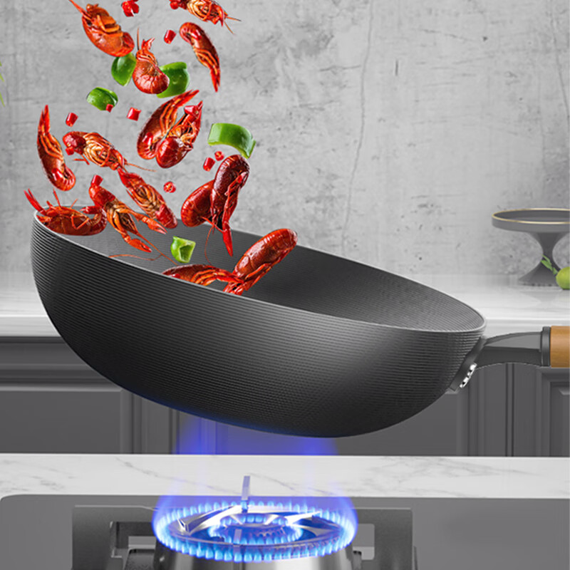 康巴赫 LPB-C32S 无涂层深氮炒锅+铲子高清大图