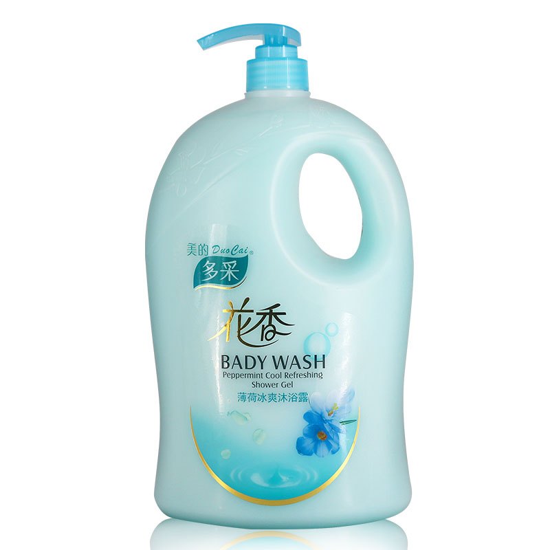 美的多采花香沐浴露 薄荷冰凉爽肤沐浴露900ml