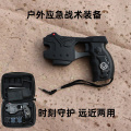 泰瑟加强红外防身手电筒大功率电猪棒高压赶牛器赶猪神器防狼手电筒自驾车载露营警报充电手电筒 家用校园厂房安防远程发射手电筒