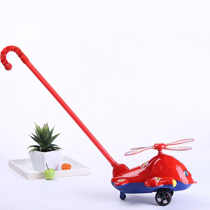儿童婴儿宝宝小手推车玩具推推乐单杆手推飞机学步走路娃娃手推车