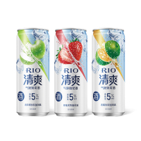[酒厂自营] RIO锐澳预调鸡尾酒5度清爽系列3口味330ml*9罐+heypop1罐正品