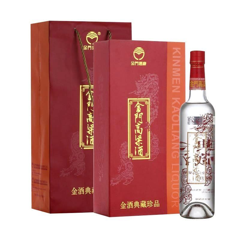 金门高粱酒红金龙56度500ml 礼盒装清香型原瓶原装【价格图片品牌